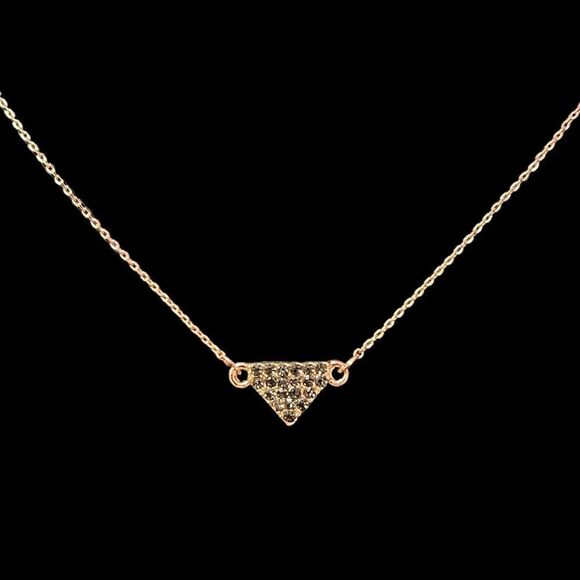 Express Triple Strand Layered Rhinestone Long Necklace NWT - Picture 2 of 6